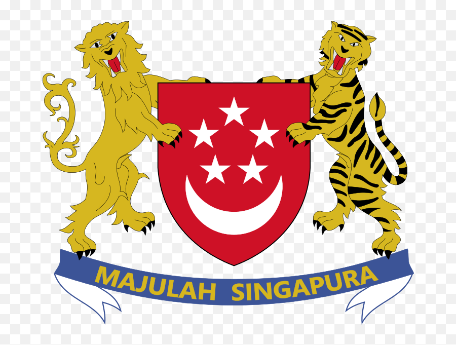 Coat Of Arms Of Singapore - Singapore Coat Of Arms Emoji,Bali Flag Emoji