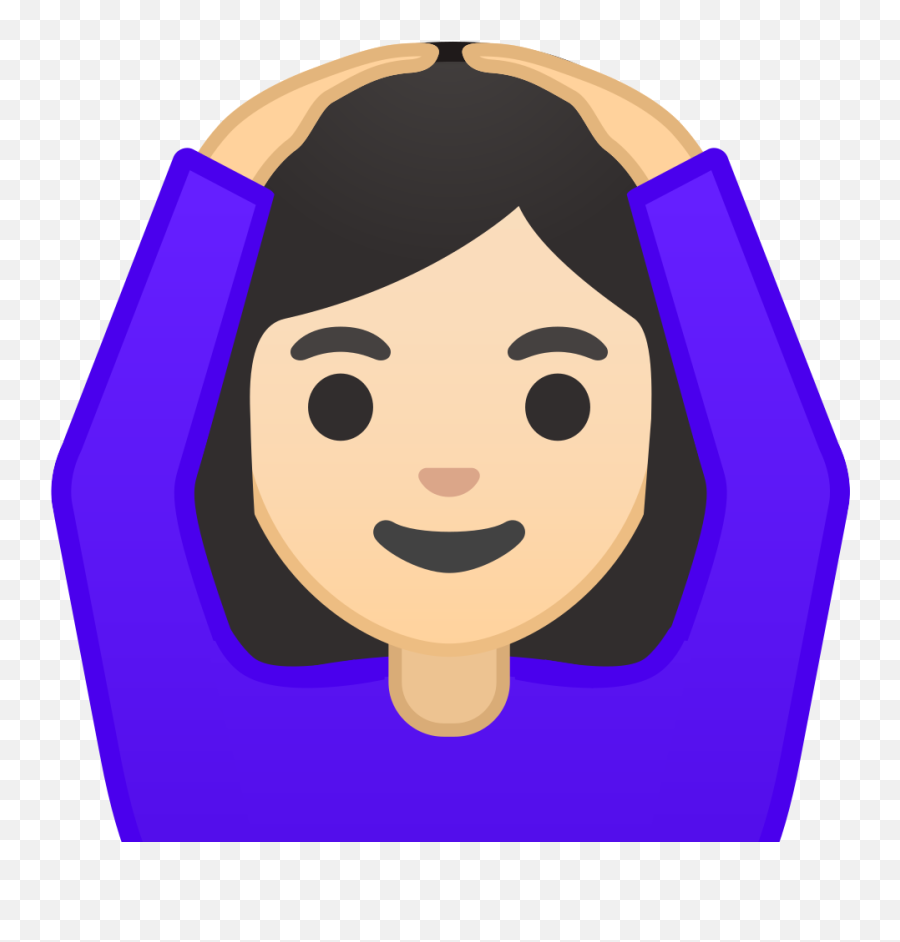 Woman Gesturing Ok Light Skin Tone Icon - Ginger Emoji,Ok Emoji Png