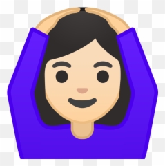 Woman Gesturing Ok Light Skin Tone Icon - Ginger Emoji,Ok Emoji Png