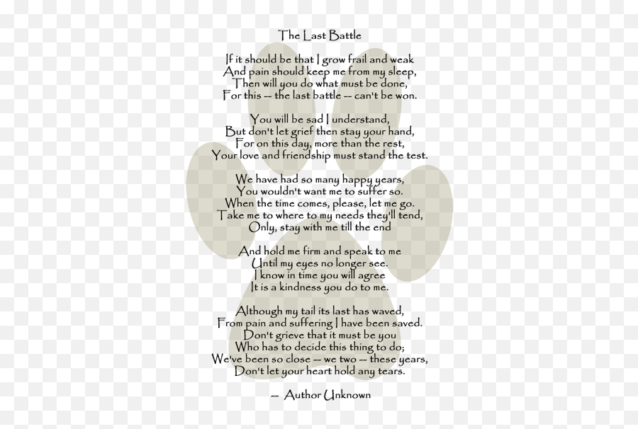 Last Wishes In Home Pet Euthanasia Houston Dog Poems - Dot Emoji,Dog Tail Emotions