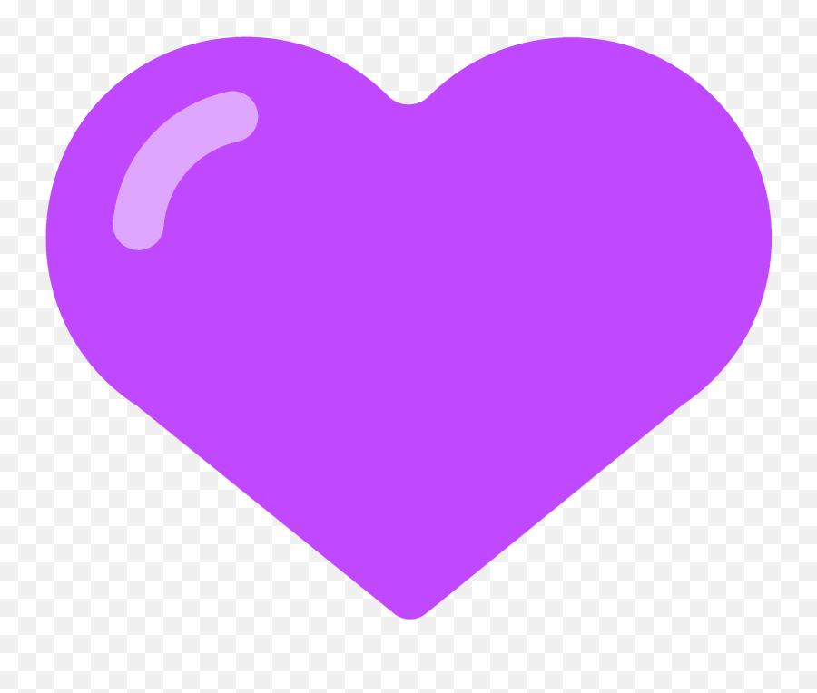 What Does The Purple Emoji Heart Mean - Purple Heart Clipart,Heart Emojis