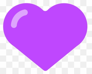 What Does The Purple Emoji Heart Mean - Purple Heart Clipart,Heart Emojis