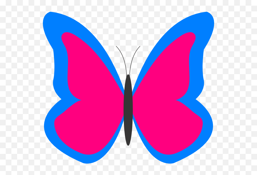 Butterflies Pink Butterfly Clipart Free - Butterfly Clipart Emoji,Pink Butterfly Emoji