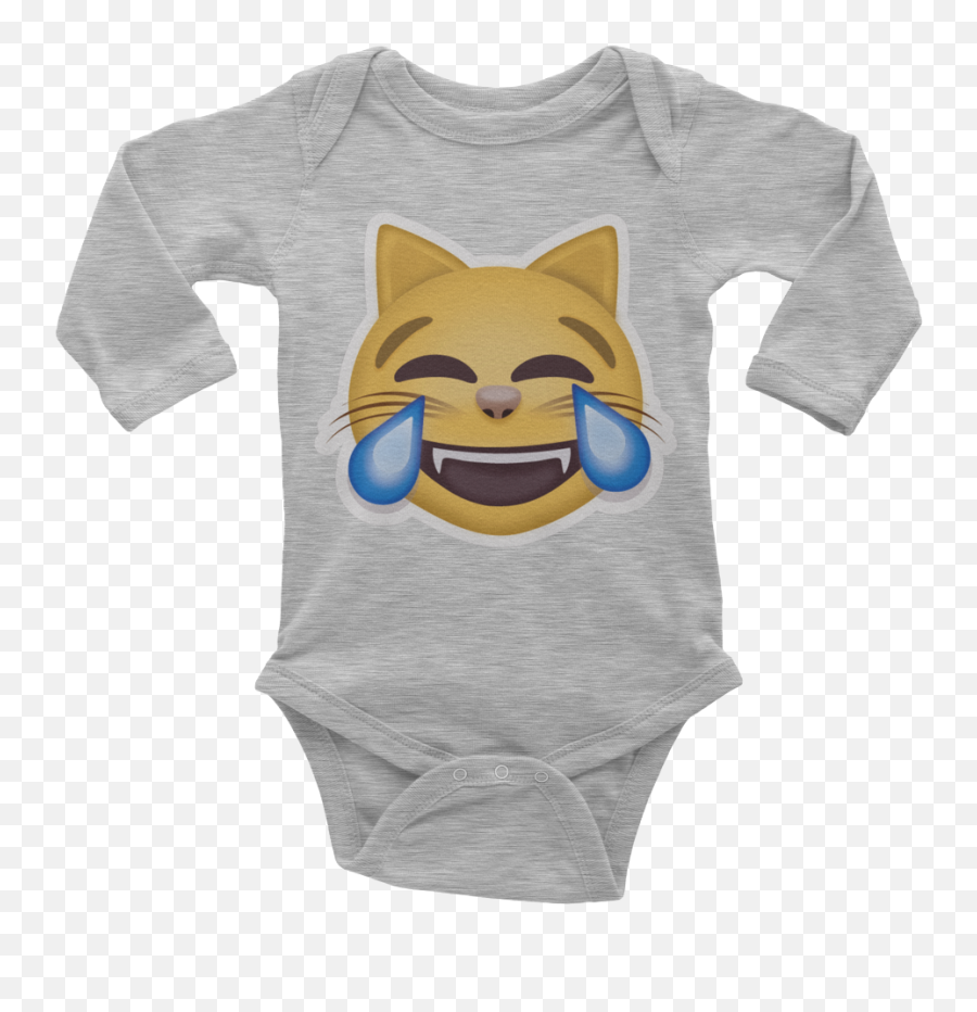 Emoji Baby Long Sleeve One Piece - Name With Meaning Onesie,Larry Emoji