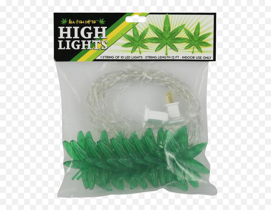High Lights - Hemp Leaf String Lights Hemp Emoji,Cannabis Leaf Emoji