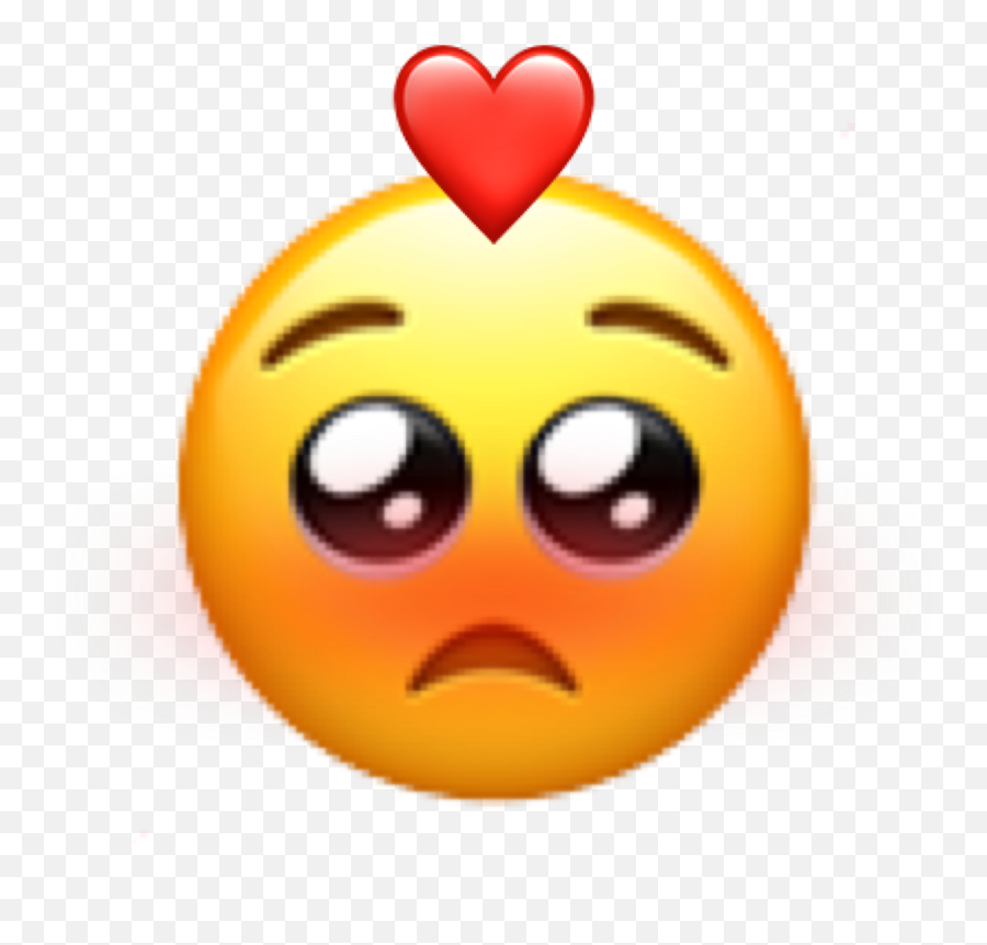 Emoji Aww Cute Heart Adorable Adore Sticker By Makoto - Broken Heart Cried Emoji,Cute Blushing Emoticon