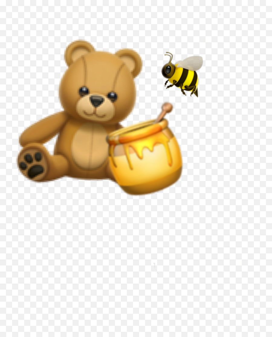 Osito Honey Bee Bear Emoji Sticker - Teddy Bear Emoji,Teddy Bear Emoji
