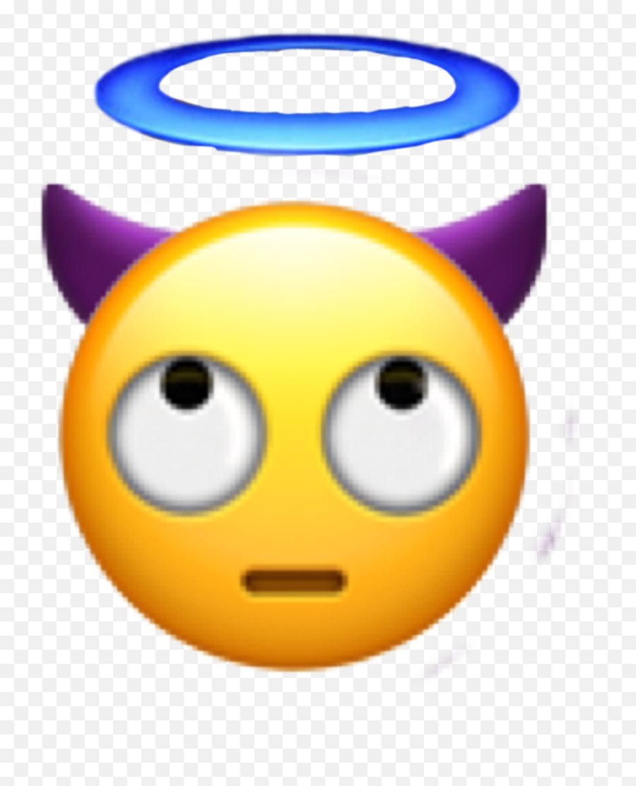 Angel Devil Sticker - Happy Emoji,Supreme Emoji