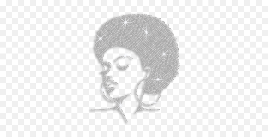 Pretty Afro Lady Character Large Size - Hair Design Emoji,Large Emotion Masks