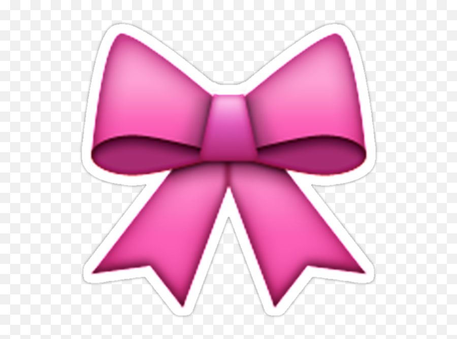Bow Emoji Transparent,Pinkribbon Emoticon