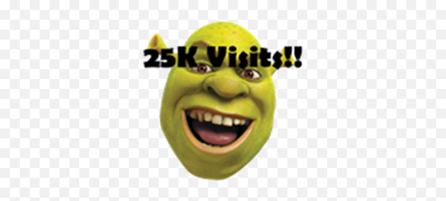25k Visits Shrek - Happy Emoji,25000 Emoticon