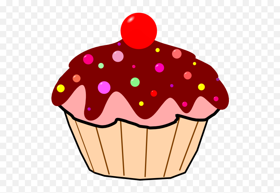 Cute Cupcake Clipart - Clip Art Library Cup Cake Cartoon Emoji,Emojis Cupcake Ideas