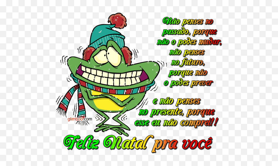 Imagem De Natal Engraçado 7 - Clipart Frog Winter Emoji,Natal Emoticons Whatsapp