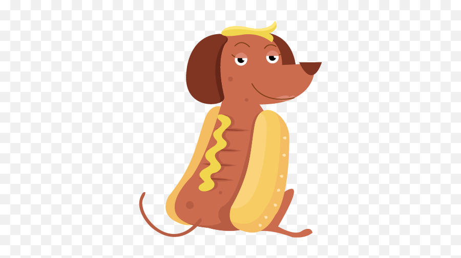 Oscum - Hot Diggity Dog Animal Figure Emoji,Cute Emoticons Dog