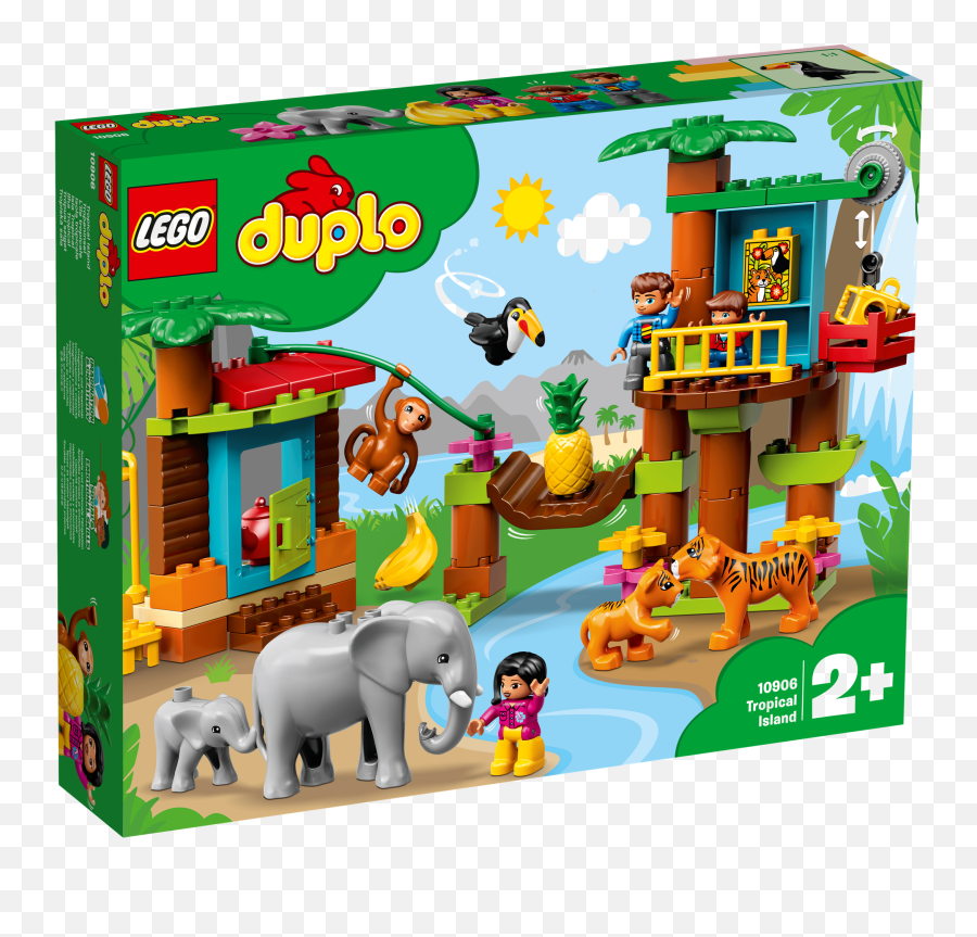 10906 Tropical Island Secret Chamber - Educational Toys Lego Duplo Džungle Emoji,Lego Minifigure Emotions