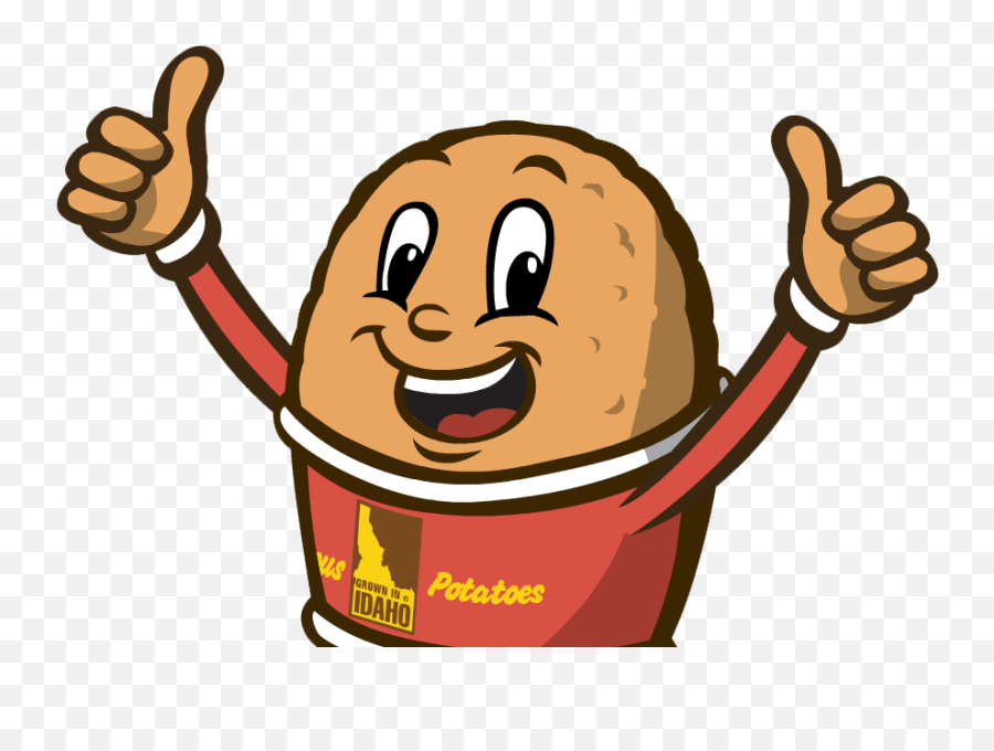 Spuddy Buddy With Two Thumbs Up - Famous Potatoes Spuddy Spuddy Buddy Emoji,Two Thumb Emoji