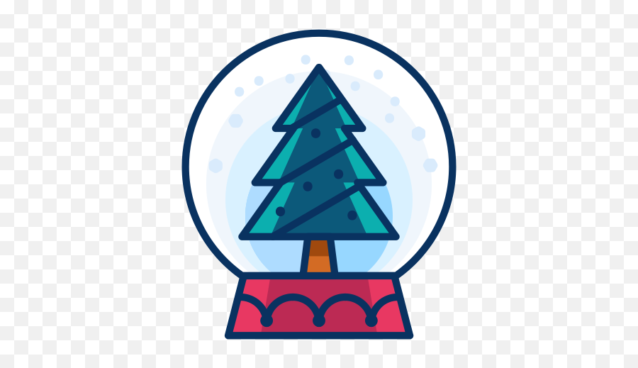 Tree Christmas Snowglobe Decoration Decorate Icon - Christmas Tree Png Symbol Emoji,Christmas Tree Emoticon