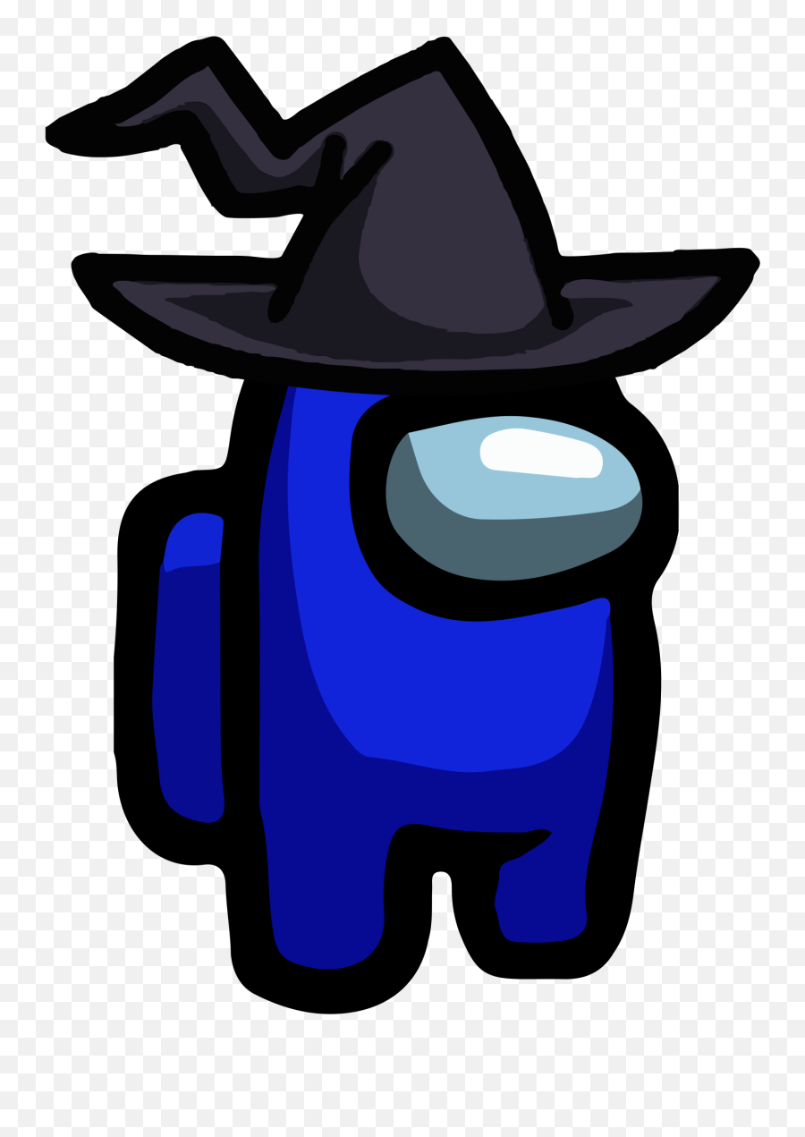 Among Us - Blue Witch Hat Png 01 Imagens Png Witch Hat Emoji,Disguised Emoji Windows