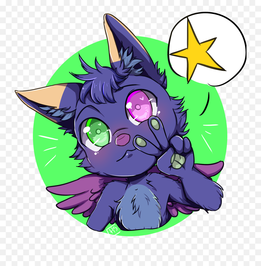 Chibi Icon By Kitsunehanaart From Instagram Furry - Fictional Character Emoji,Chibi Emotions