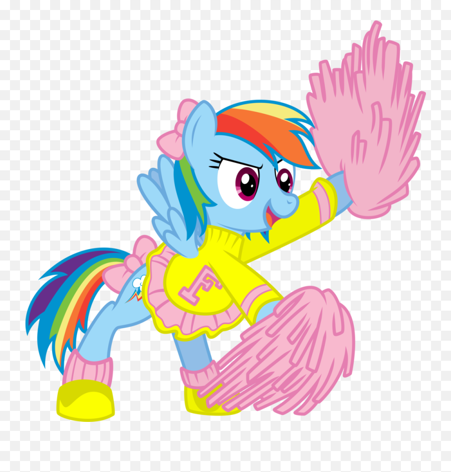 Graphic Free Stock Cheerleaders Drawing Dress - Rainbow Dash My Little Pony Cheerleader Emoji,Emoji Birthday Outfit