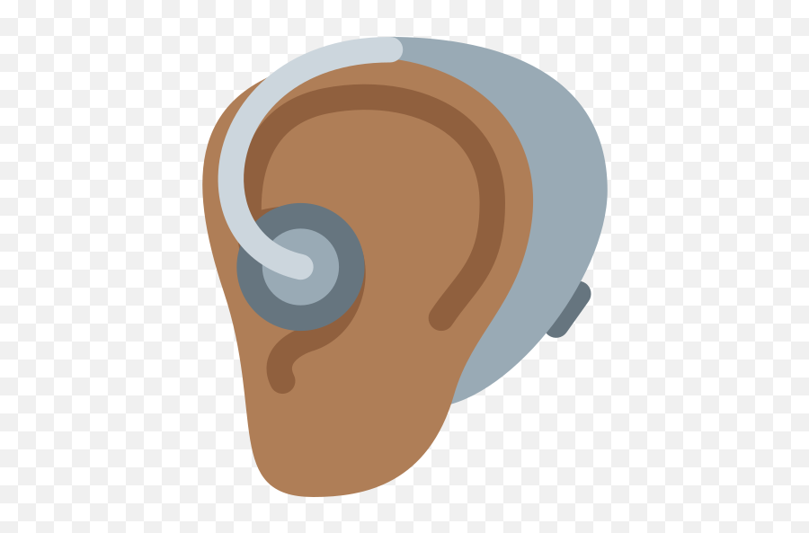 Ear With Hearing Aid Medium - Dark Skin Tone Emoji,Maths Emoji