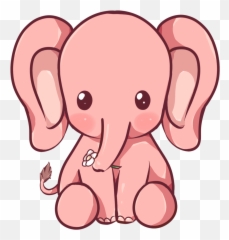Kawaii Elephant Cute Elephant Drawing Cute Elephant - Kawaii Elephant Emoji,Yoda Emoji Copy Paste