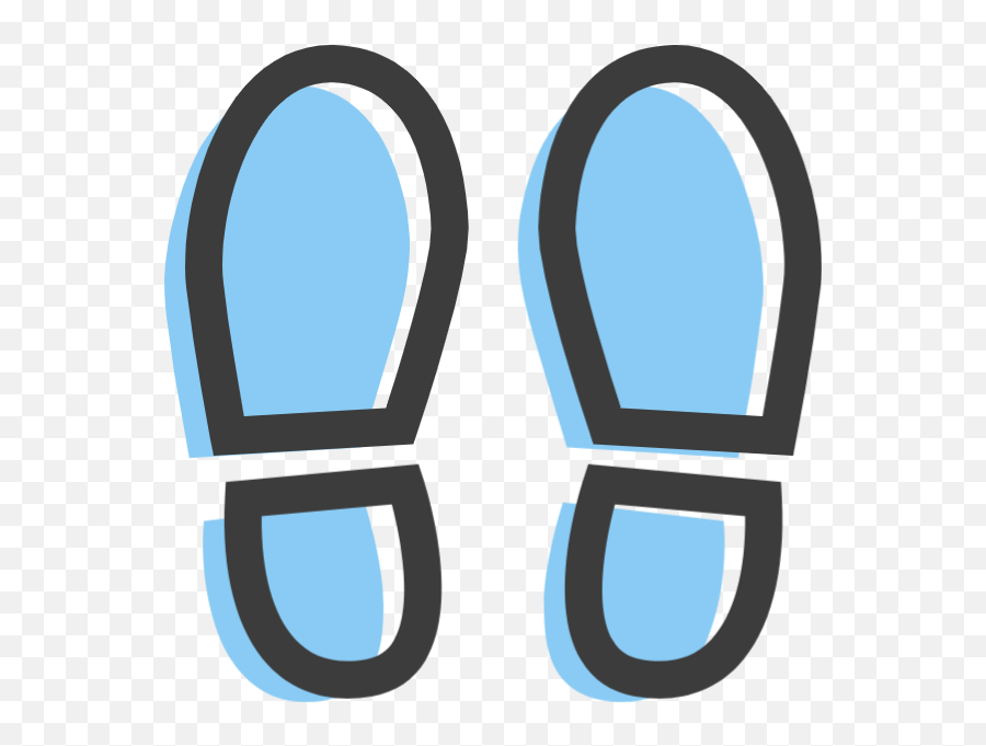 Free Online Footprints Shoe Prints Shoes Vector For - Language Emoji,Cat Emoji Slippers