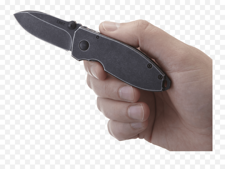 Crkt Squid Folding Pocket Knife Compact Edc Straight Edge Utility Knife With Stainless Steel Blade And Framelock Handle - Black Stonewash 2490ks Columbia River Knife Tool Emoji,Knife Emoji Pillow