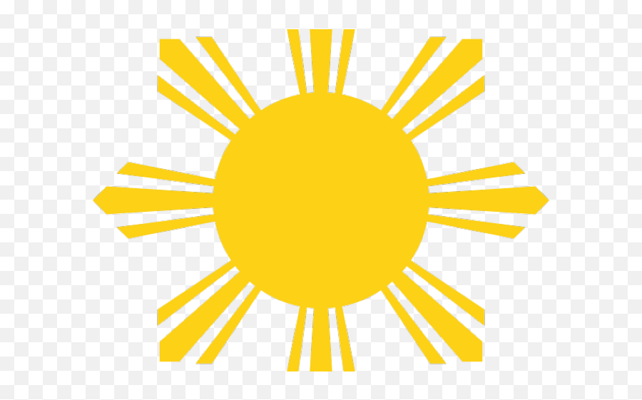 Ray Clipart Halfsun - Philippine Flag Golden Sun Emoji,Philippine Flag Emoji Iphone