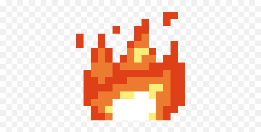 Piq Pixel Art User - Pixel Fire Png Emoji,Fire Emoji