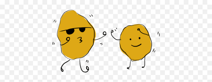 Gif Chicken Nugget Mem - Chicken Nugget Drawing Easy Emoji,Chicken Nugget Emoticon