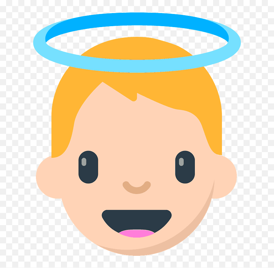 Baby Angel Emoji - Caritas De Angel Dibujo,Angel Emoji