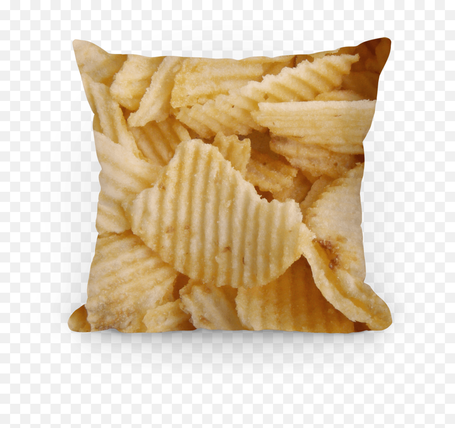Potato Chip Pillow Pillows Lookhuman - Solid Emoji,Potato Chip Emoji