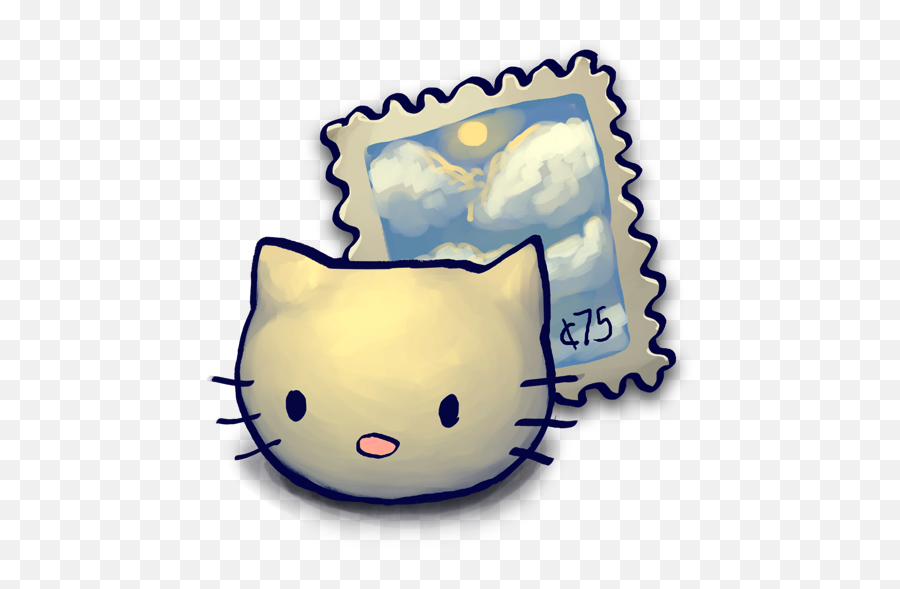 Kitty Stizamp Vector Icons Free - Postage Stamp Emoji,Cybermen Emoticon