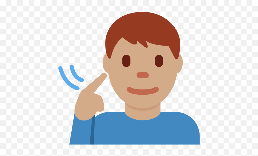 U200d Deaf Man With Medium Skin Tone - Human Skin Color Emoji,Twitter Cake Emoticon