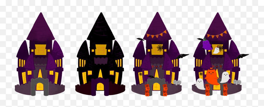 Halloween Castle With Pumpkin - Fictional Character Emoji,Ghost Emoji Pumpkin