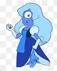 Sapphire - Hot Blue Diamond From Steven Univers Emoji,Pyro Emotion Eyes