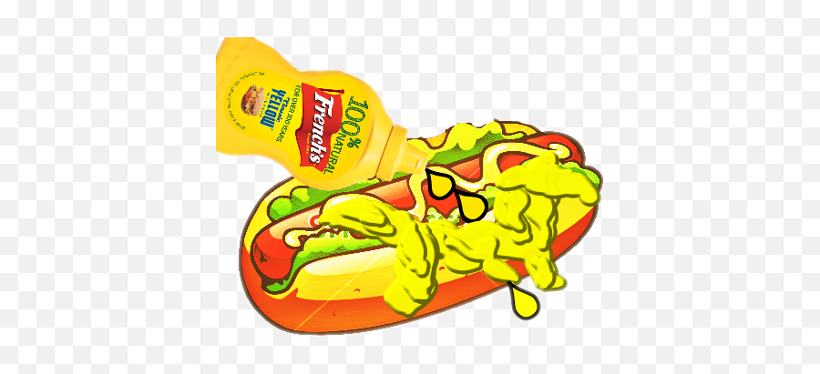 Stickers Hotdog Mustard Sticker By Weird Gurl 20 - Mustard Emoji,Hots 2.0 Emojis