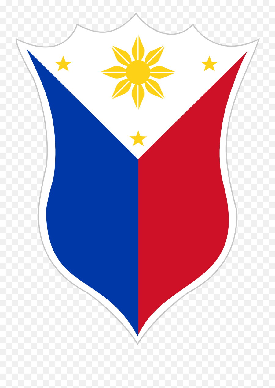 Philippine Flag Shield Logo Clipart - Logo Philippine Flag Sun Emoji,Philippines Flag Emoticon