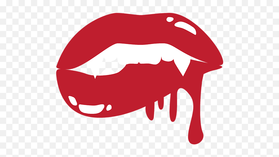 Vampire Mouth Design Scary Retro Bright - Automotive Decal Emoji,Vampire Emojis For Vampires The Darkside