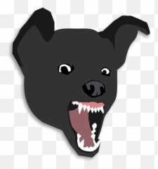 Free Clipart Mean Dog Ecuabron - Cartoon Dog Head Png Angry Dog Face Clipart Emoji,What Does The Blue Head Emoji Mean