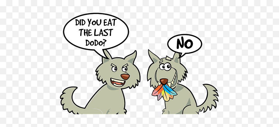 The Last Dodo Funny Wolf Bird Sarcastic Rip Dodo Youth T Emoji,Funny Black And White Bird Emojis
