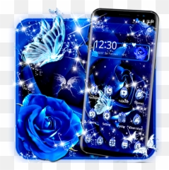 Blue Rose Raindrops Theme - Aplicacions A Google Play Emoji,Raig Emoji
