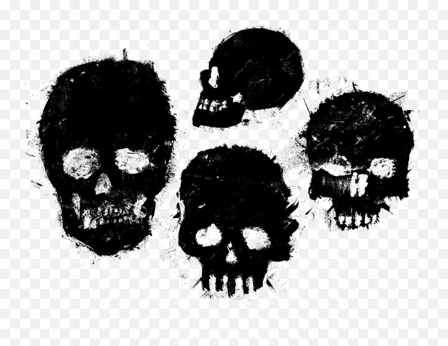 Black Skull Png Free Download Png Arts Emoji,Skull Emoji 2017