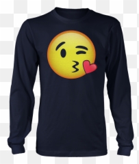 Hd Emoji Kissy Face Shirt - Cradle Of Filth Dusk And Her Embrace Shirt,Kissy Face Emoji
