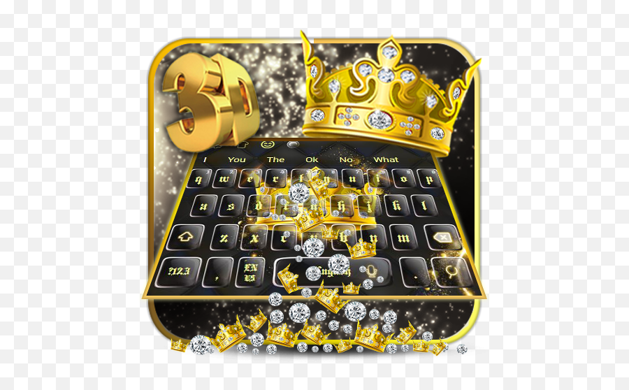 Luxury Crown 3d Keyboard - Google Play Office Equipment Emoji,Crown Diamond Emoji