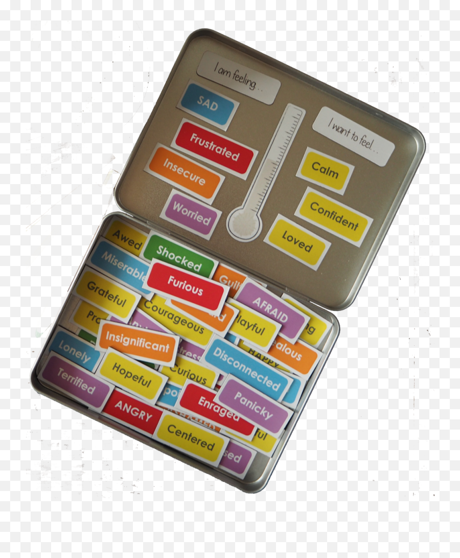 My Feelings Box For Kids Tin - Portable Emoji,List Of Emotions