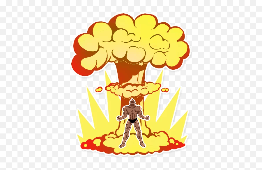 Explosion Telegram Stickers Sticker Search - Fictional Character Emoji,Nuclear Explosion Emoji