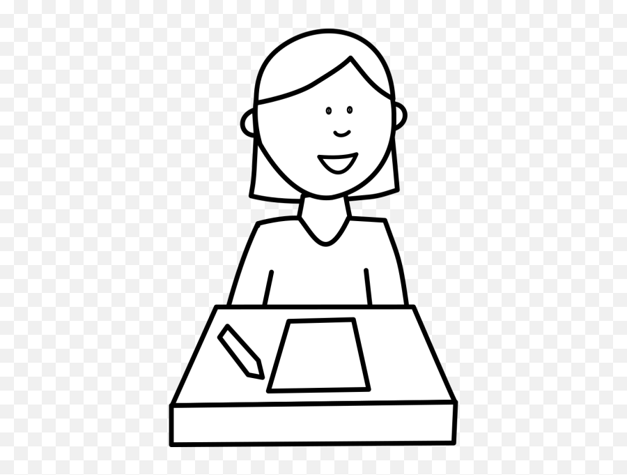Student Desk Png Svg Clip Art For Web - Download Clip Art Draw Student In Desk Emoji,Information Desk Girl Emoji