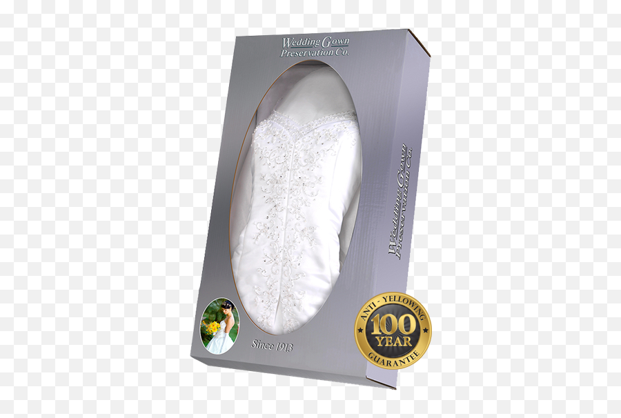 Celebrity Wedding Gown Preservation Kit - Cleaned Wedding Gown In Box Emoji,Monique Lhuillier Emotion